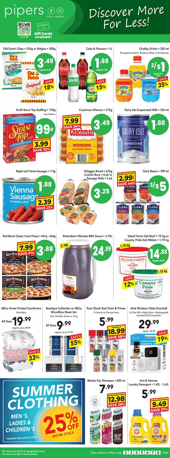 Pipers catalogue | Flyer Pipers | 2026-07-02T00:00:00.000Z - 2026-07-08T00:00:00.000Z