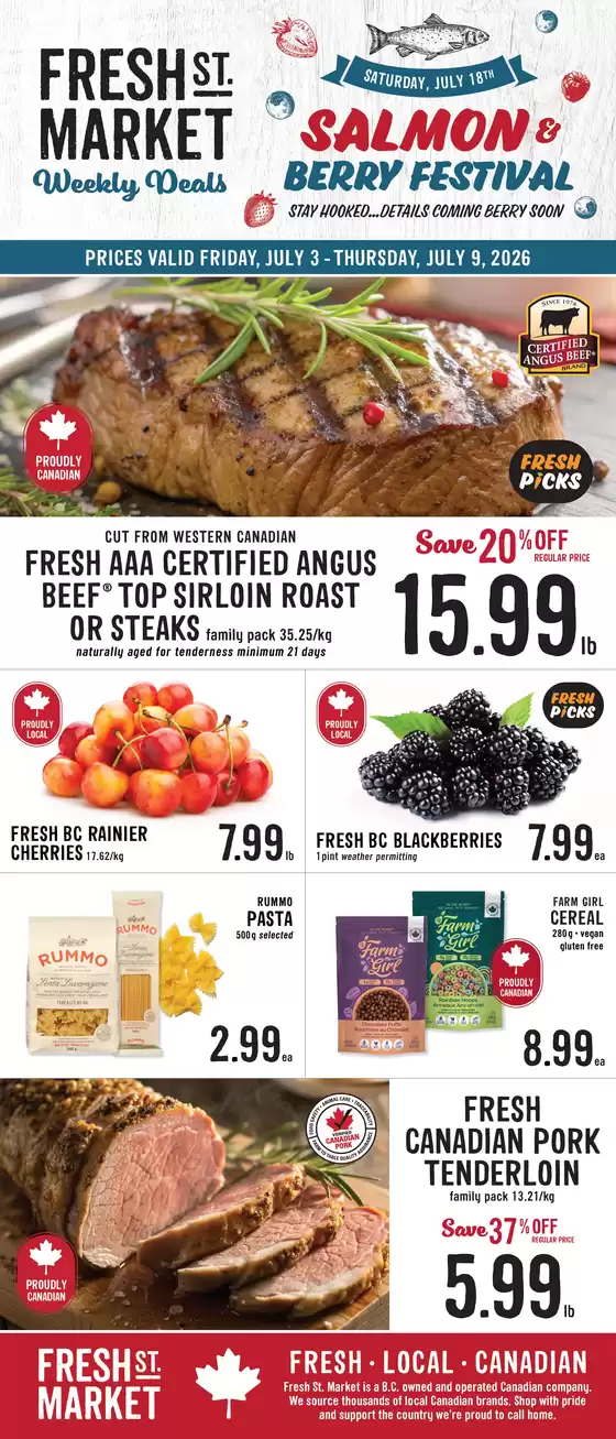 Fresh St Market catalogue | Weekly deals | 2026-07-03T00:00:00.000Z - 2026-07-09T00:00:00.000Z