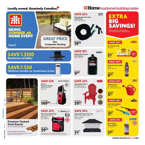 Home Hardware catalogue | Top offers for all bargain hunters | 2026-07-02T00:00:00.000Z - 2026-07-15T00:00:00.000Z