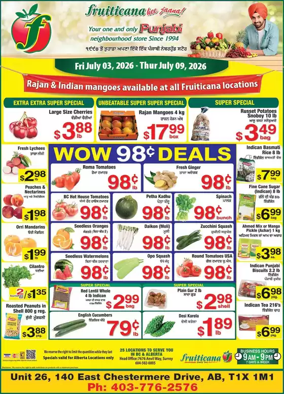 Fruiticana catalogue | Exclusive bargains | 2026-07-03T00:00:00.000Z - 2026-07-09T00:00:00.000Z