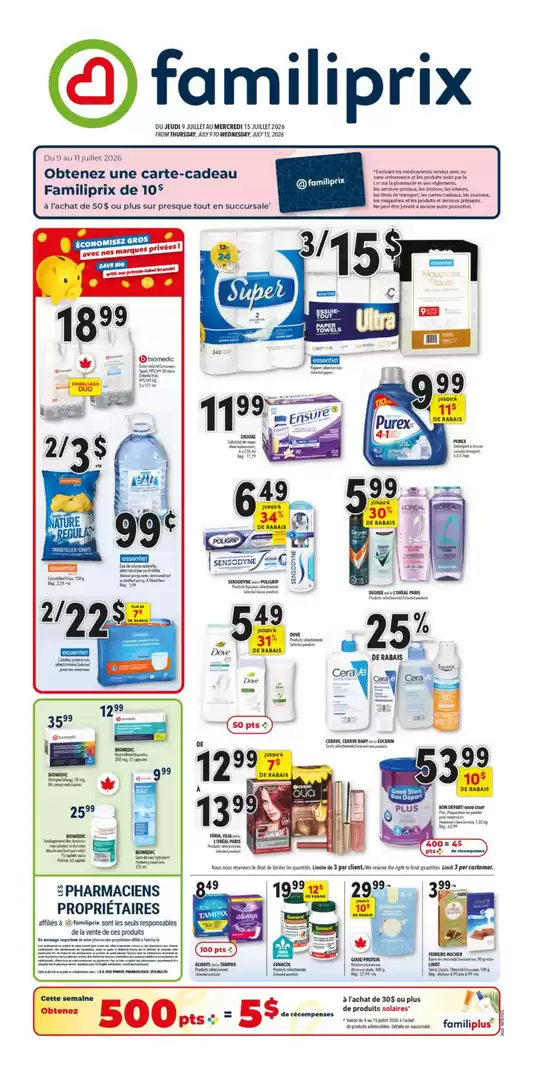 Familiprix catalogue | Exclusive deals and bargains | 2026-07-09T00:00:00.000Z - 2026-07-15T00:00:00.000Z