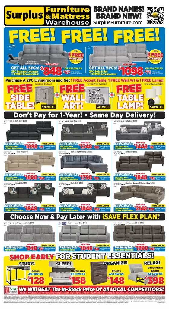 Surplus Furniture catalogue in Montreal | Weekly flyer | 2026-07-07T00:00:00.000Z - 2026-07-26T00:00:00.000Z