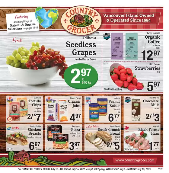 Country Grocer catalogue | Great discounts on selected products | 2026-07-08T00:00:00.000Z - 2026-07-16T00:00:00.000Z