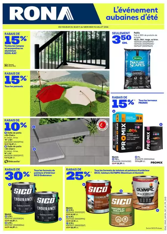 RONA catalogue | Current deals and offers | 2026-07-09T00:00:00.000Z - 2026-07-15T00:00:00.000Z