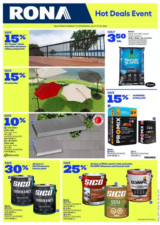 RONA catalogue | Discover attractive offers | 2026-07-09T00:00:00.000Z - 2026-07-15T00:00:00.000Z