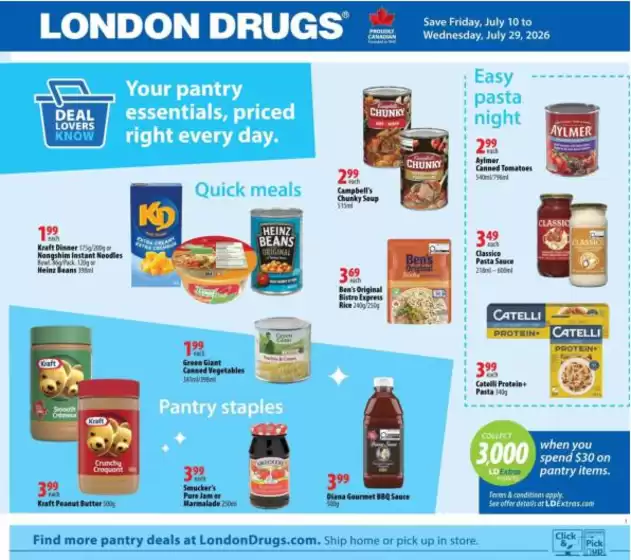London Drugs catalogue | Great discounts on selected products | 2026-07-10T00:00:00.000Z - 2026-07-29T00:00:00.000Z