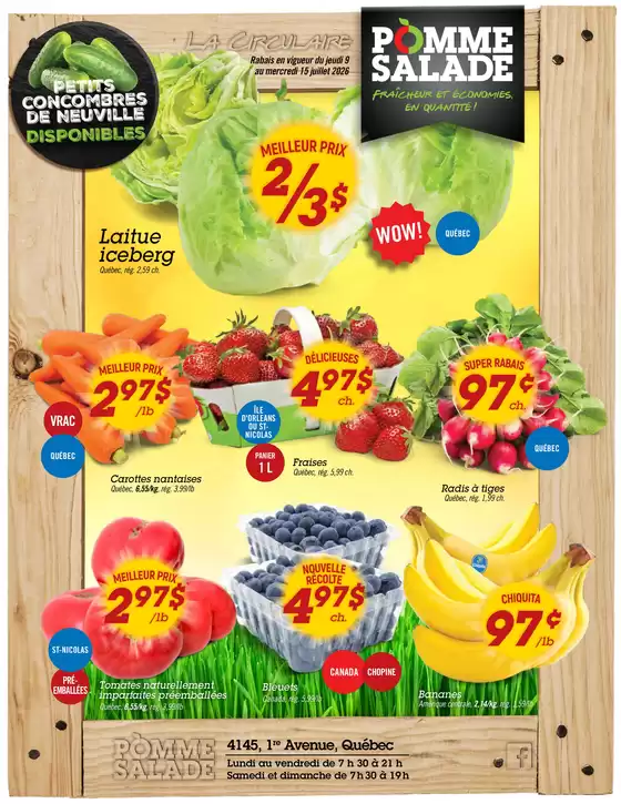Pomme Salade catalogue | Circulaire Pomme Salade | 2026-07-09T00:00:00.000Z - 2026-07-15T00:00:00.000Z