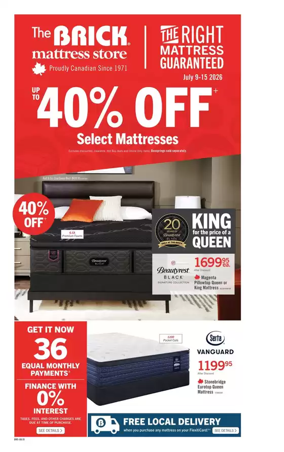 The Brick catalogue | Brick Mattress Store | 2026-07-09T00:00:00.000Z - 2026-07-15T00:00:00.000Z