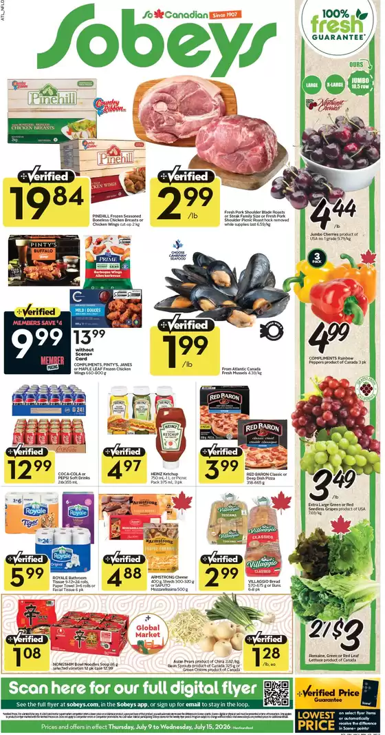 Sobeys catalogue | Weekly flyer  | 2026-07-09T00:00:00.000Z - 2026-07-15T00:00:00.000Z