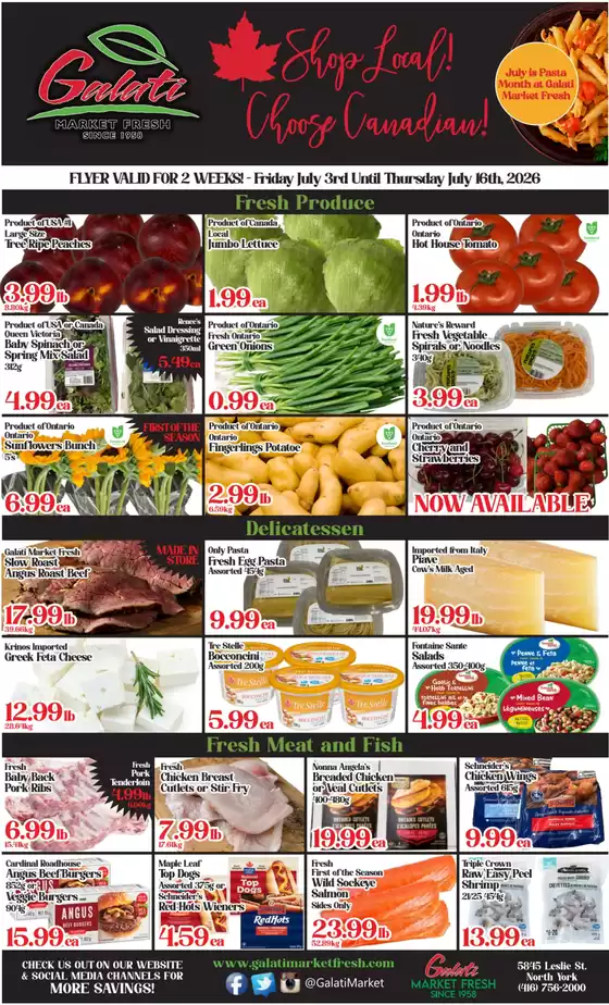 Galati Market Fresh catalogue | Current flyer | 2026-07-09T00:00:00.000Z - 2026-07-16T00:00:00.000Z