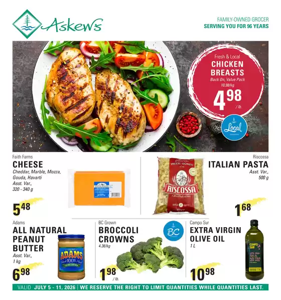 Askews Foods catalogue in Saint-Lambert | Weekly flyer  | 2026-07-09T00:00:00.000Z - 2026-07-11T00:00:00.000Z