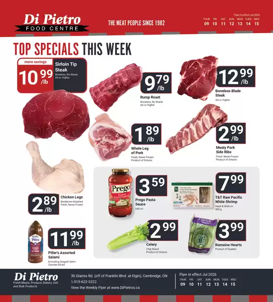 Di Pietro catalogue in Saint-Lambert | Top specials this week  | 2026-07-09T00:00:00.000Z - 2026-07-15T00:00:00.000Z