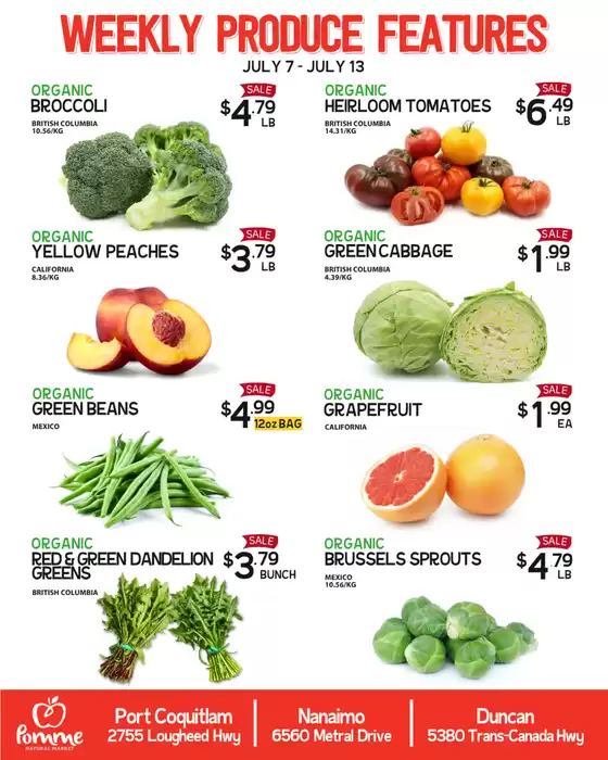Pomme Natural Market catalogue | Weekly flyer | 2026-07-09T00:00:00.000Z - 2026-07-13T00:00:00.000Z