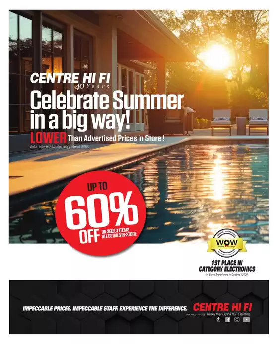Centre Hi-Fi catalogue in Markham | Weekly Flyer | 2026-07-10T00:00:00.000Z - 2026-07-16T00:00:00.000Z