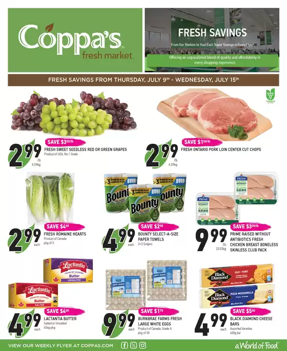 Coppa's catalogue | Weekly flyer  | 2026-07-10T00:00:00.000Z - 2026-07-15T00:00:00.000Z