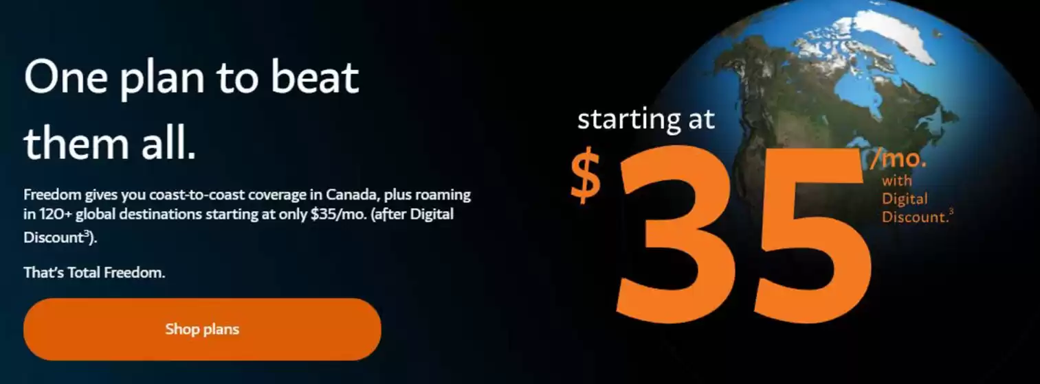 Freedom Mobile catalogue in Markham | Starting at $35 mo. with Digital Discount. | 2026-07-10T00:00:00.000Z - 2026-07-26T00:00:00.000Z