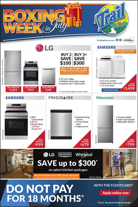 Trail Appliances catalogue in Markham | Boxing Week July | 2026-07-10T00:00:00.000Z - 2026-07-15T00:00:00.000Z
