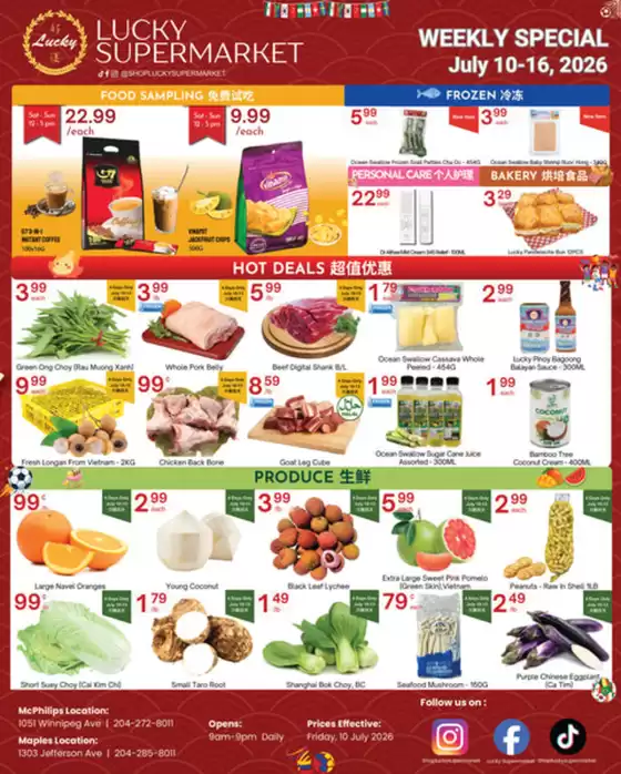 Lucky Supermarket catalogue in Toronto | Winnipeg Specials | 2026-07-13T00:00:00.000Z - 2026-07-16T00:00:00.000Z