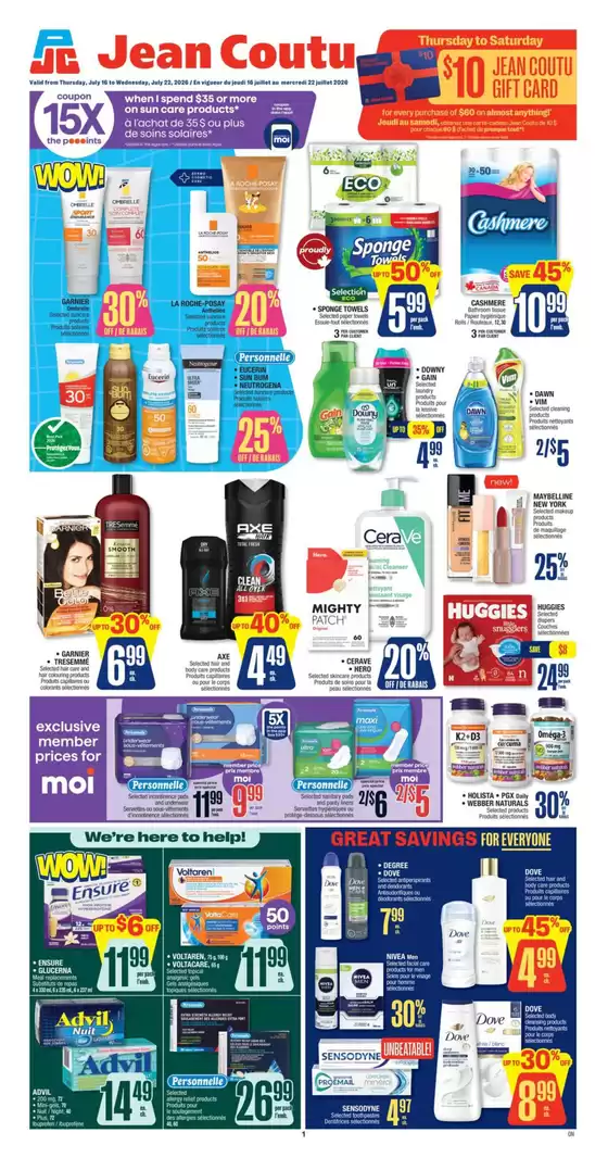 Jean Coutu catalogue in Ottawa | Top deals and discounts | 2026-07-16T00:00:00.000Z - 2026-07-22T00:00:00.000Z