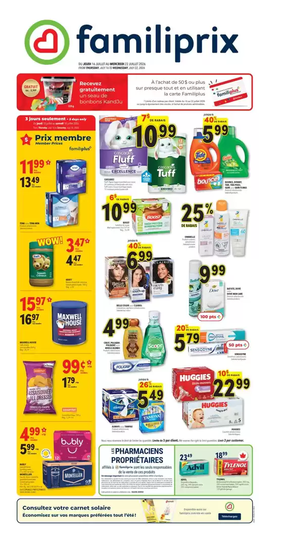 Familiprix catalogue in Ottawa | Great offer for all customers | 2026-07-16T00:00:00.000Z - 2026-07-22T00:00:00.000Z