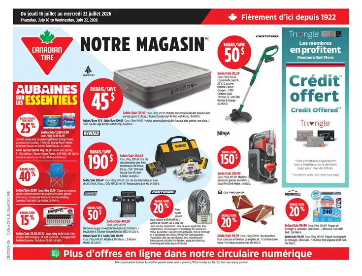 Canadian Tire catalogue in Truro | Our best deals for you | 2026-07-16T00:00:00.000Z - 2026-07-22T00:00:00.000Z