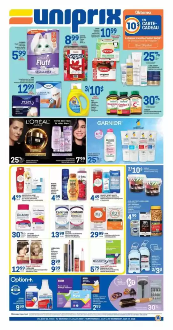Uniprix catalogue in Deseronto | Uniprix Weekly ad | 2026-07-16T00:00:00.000Z - 2026-07-22T00:00:00.000Z