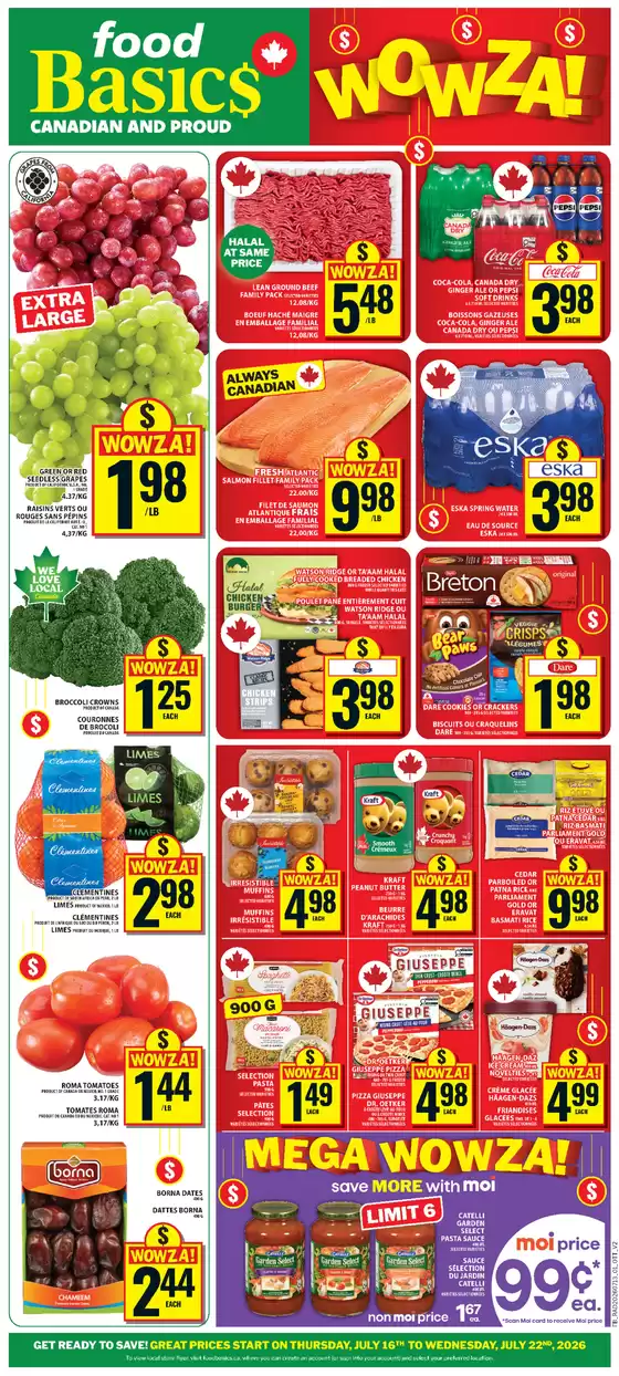 Food Basics catalogue in Weyburn | Offers for bargain hunters | 2026-07-16T00:00:00.000Z - 2026-07-22T00:00:00.000Z