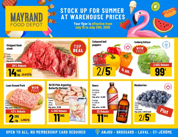 Mayrand catalogue in Estevan | Mayrand flyer | 2026-07-15T00:00:00.000Z - 2026-07-21T00:00:00.000Z