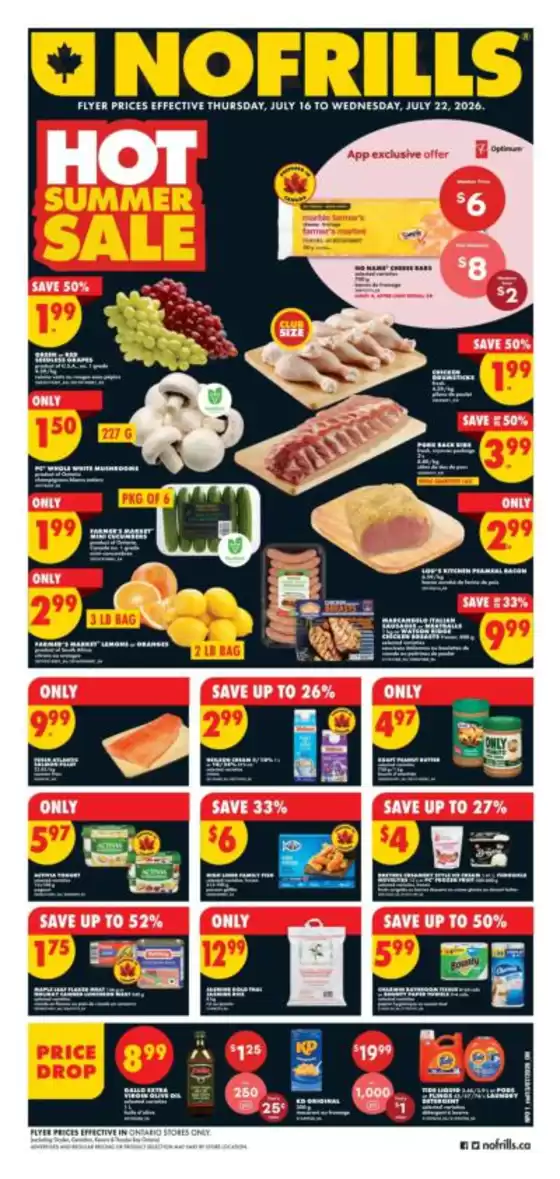 No Frills catalogue in Weyburn | Top offers for smart savers | 2026-07-16T00:00:00.000Z - 2026-07-22T00:00:00.000Z