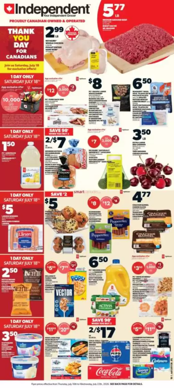 Independent Grocer catalogue in Weyburn | Current special promotions | 2026-07-16T00:00:00.000Z - 2026-07-22T00:00:00.000Z