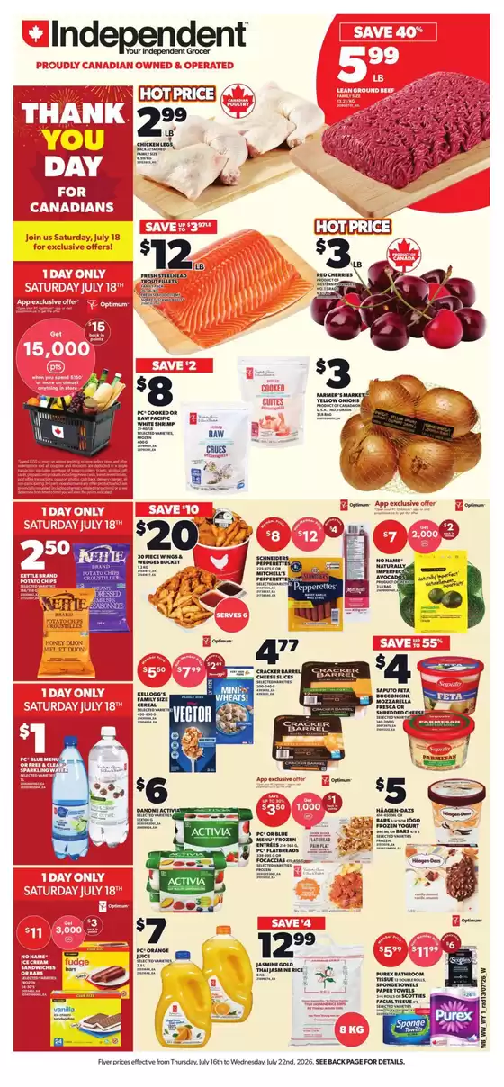 Independent Grocer catalogue in Weyburn | Top offers for smart savers | 2026-07-16T00:00:00.000Z - 2026-07-22T00:00:00.000Z