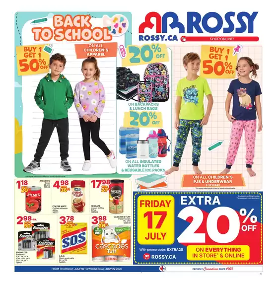 Rossy catalogue in Calgary | Exclusive deals and bargains | 2026-07-16T00:00:00.000Z - 2026-07-22T00:00:00.000Z
