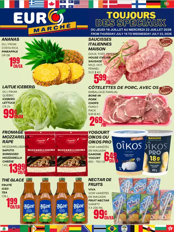 Euromarché catalogue in Deseronto | Toujours des speciaux | 2026-07-16T00:00:00.000Z - 2026-07-22T00:00:00.000Z
