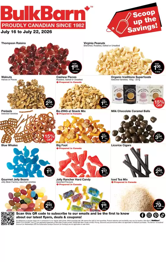Bulk Barn catalogue | Scoop up the Savings! | 2026-07-16T00:00:00.000Z - 2026-07-22T00:00:00.000Z
