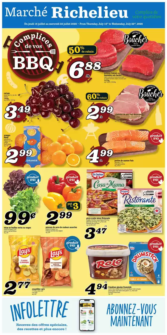 Marché Richelieu catalogue | Weekly flyer | 2026-07-16T00:00:00.000Z - 2026-07-22T00:00:00.000Z