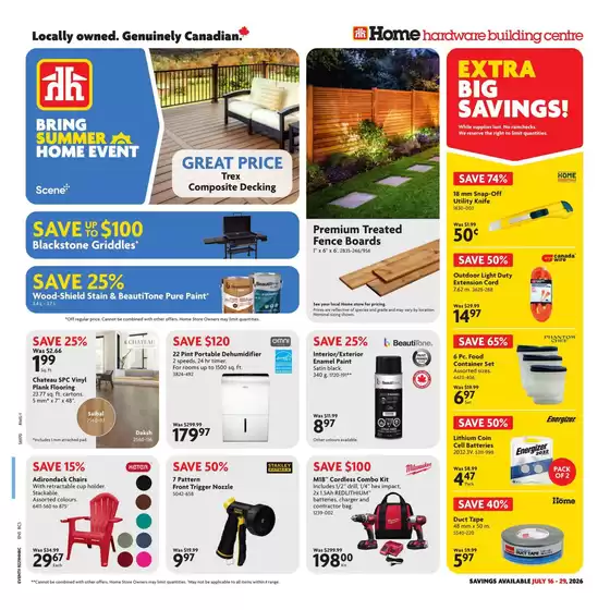Home Hardware catalogue in Joliette | Wide range of offers | 2026-07-16T00:00:00.000Z - 2026-07-29T00:00:00.000Z