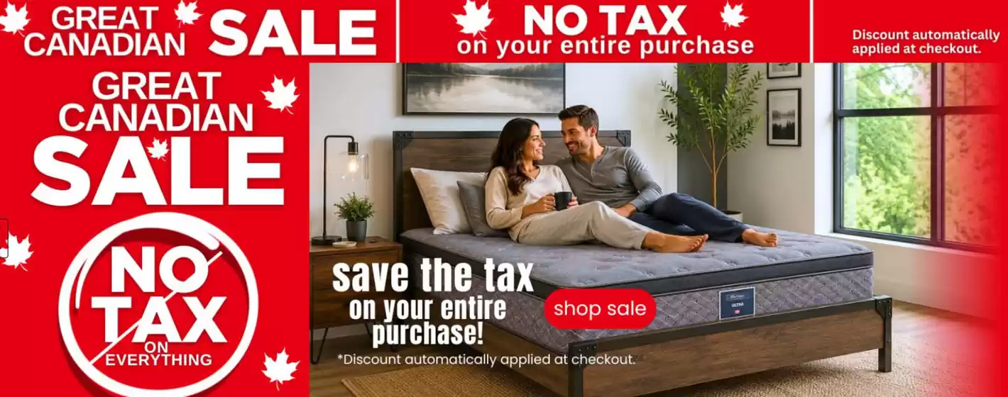 The Sleep Factory catalogue | Great Canadian sale | 2026-07-16T00:00:00.000Z - 2026-07-30T00:00:00.000Z