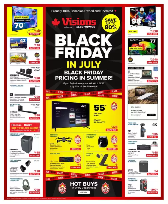 Visions Electronics catalogue in Vancouver | Flyer | 2026-07-17T00:00:00.000Z - 2026-07-23T00:00:00.000Z