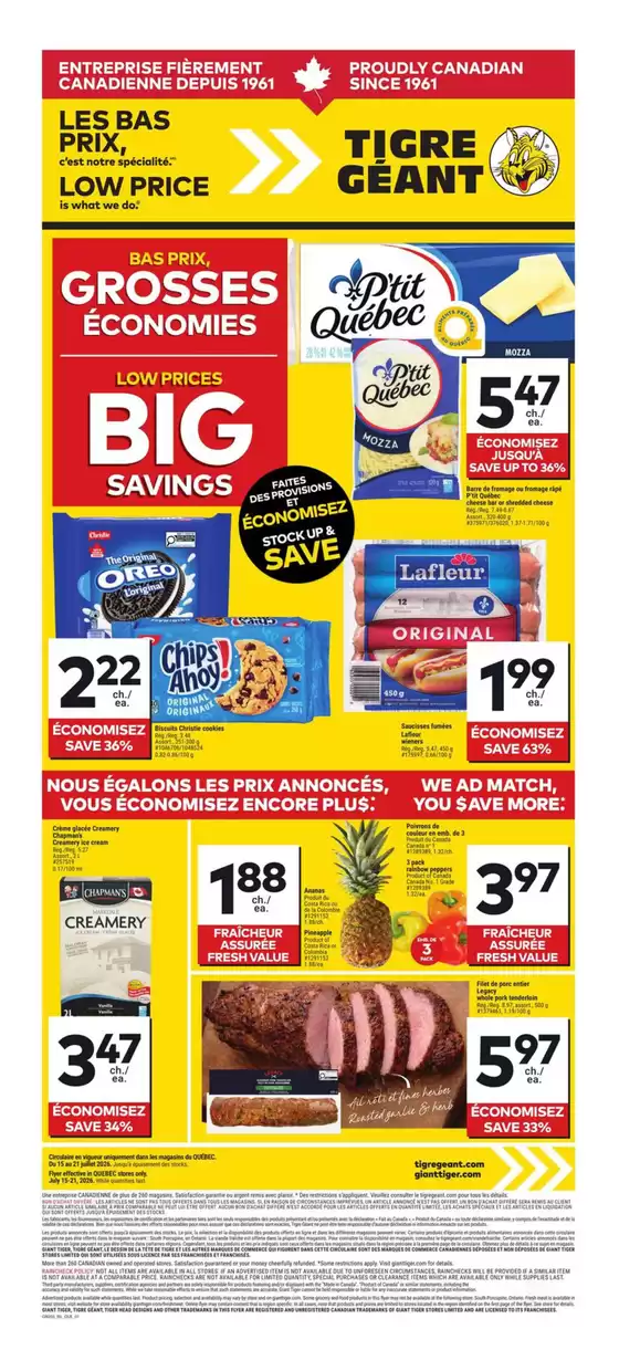 Giant Tiger catalogue in Saint-Jean-sur-Richelieu | Great offer for bargain hunters | 2026-07-15T00:00:00.000Z - 2026-07-21T00:00:00.000Z