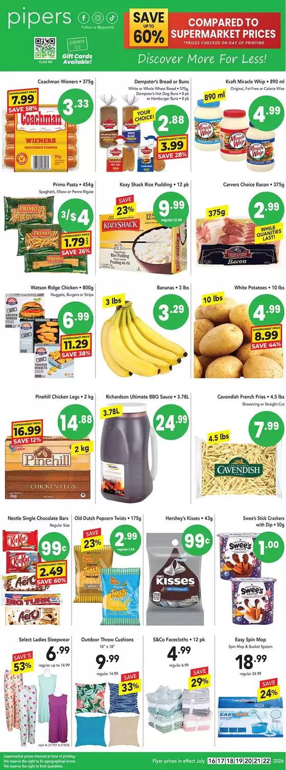 Pipers catalogue in Saint-Jean-sur-Richelieu | Flyer Pipers | 2026-07-16T00:00:00.000Z - 2026-07-22T00:00:00.000Z
