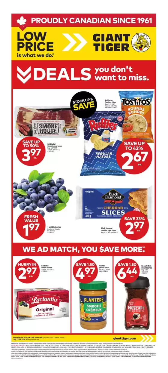 Giant Tiger catalogue in Victoriaville | Weekly Flyer | 2026-07-22T00:00:00.000Z - 2026-07-28T00:00:00.000Z
