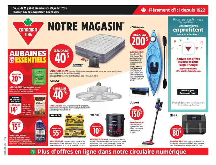 Canadian Tire catalogue | Our best offers for you | 2026-07-23T00:00:00.000Z - 2026-07-29T00:00:00.000Z