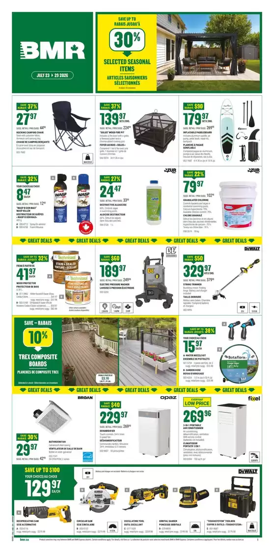 BMR catalogue | Great discounts on selected products | 2026-07-23T00:00:00.000Z - 2026-07-29T00:00:00.000Z