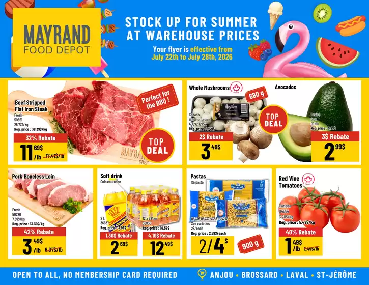 Mayrand catalogue | Mayrand flyer | 2026-07-22T00:00:00.000Z - 2026-07-28T00:00:00.000Z