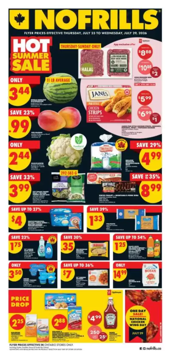 No Frills catalogue | Top offers for smart savers | 2026-07-23T00:00:00.000Z - 2026-07-29T00:00:00.000Z