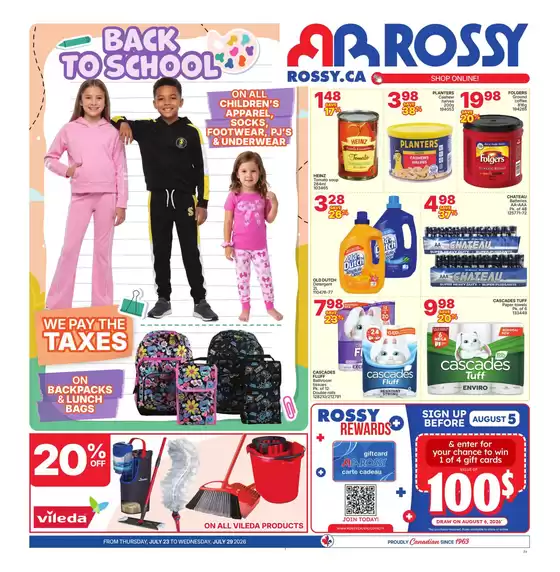 Rossy catalogue | Great offer for bargain hunters | 2026-07-23T00:00:00.000Z - 2026-07-29T00:00:00.000Z