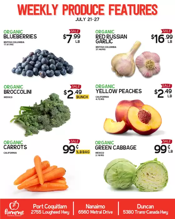 Pomme Natural Market catalogue in Dartmouth | Weekly flyer  | 2026-07-23T00:00:00.000Z - 2026-07-27T00:00:00.000Z
