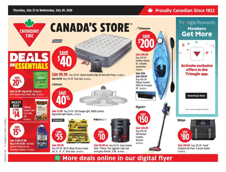 Canadian Tire catalogue | Special offers for you | 2026-07-23T00:00:00.000Z - 2026-07-29T00:00:00.000Z