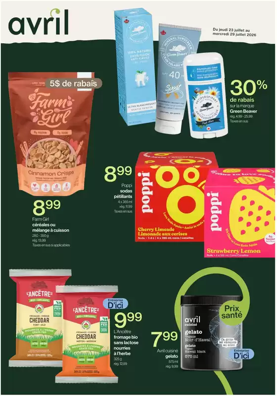 Avril catalogue in Dartmouth | Weekly flyer  | 2026-07-23T00:00:00.000Z - 2026-07-29T00:00:00.000Z