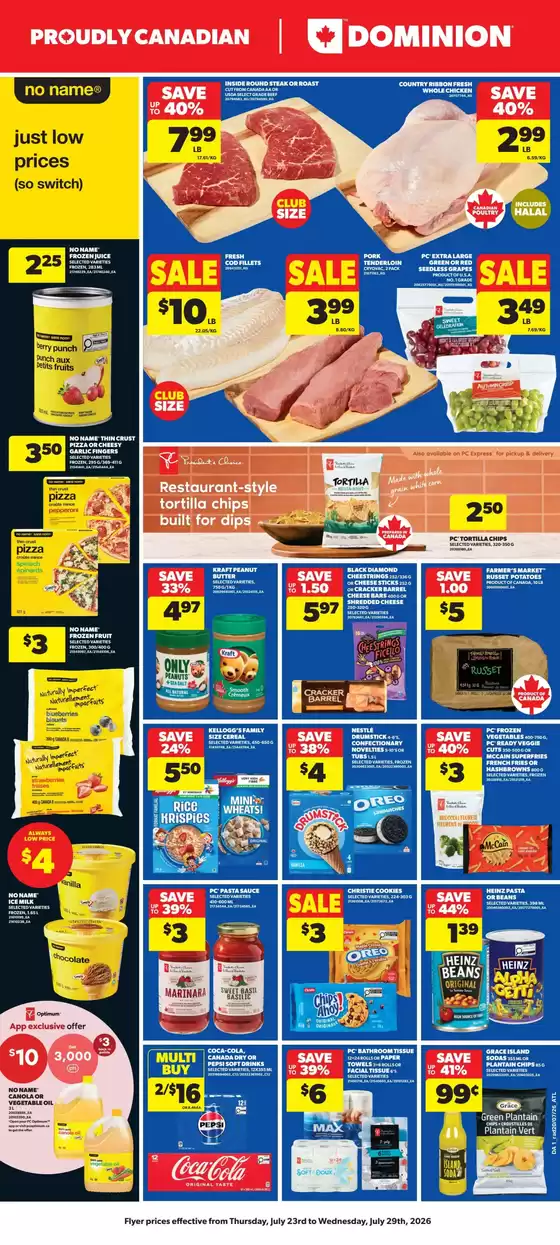 Dominion catalogue in Brantford | Weekly flyer | 2026-07-23T00:00:00.000Z - 2026-07-29T00:00:00.000Z